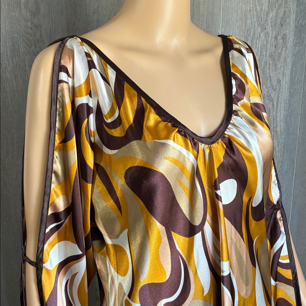 Vintage 1960's Psychedelic Handmade (?) Go Go Disco Dress